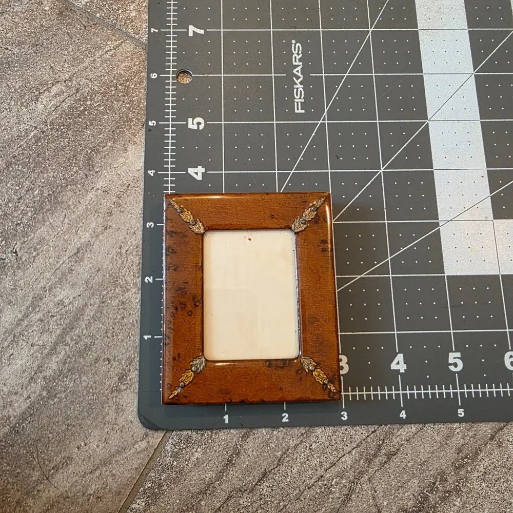Antique Handmade Wooden Picture Frame 3.5